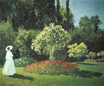 尅勞德 莫奈 Jeanne-Marguerite Lecadre in the Garden